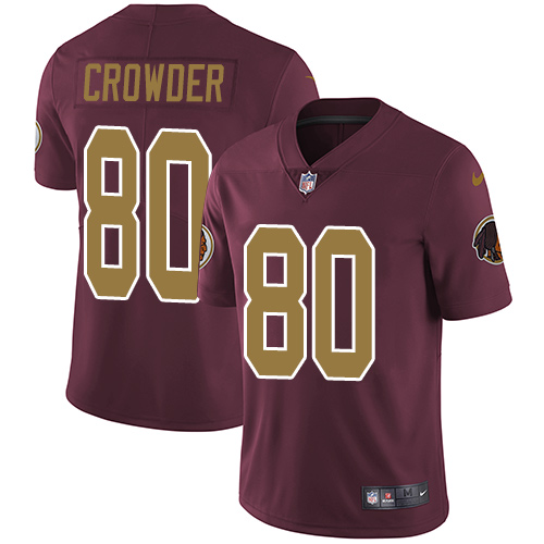 Nike Redskins #80 Jamison Crowder Burgundy Red Alternate Youth Stitched NFL Vapor Untouchable Limited Jersey